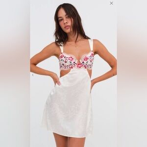 For Love & Lemons Festival Rose Slip Dress Size M worne once